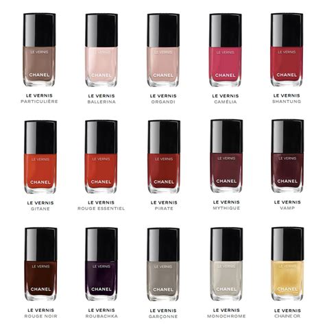 chanel black nail varnish|Chanel nail polish colour chart.